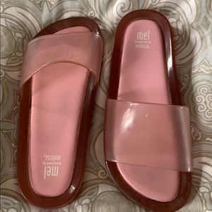 Mel by Melissa girls jelly slides size 4